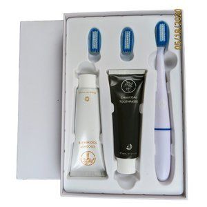Toothbrush Electronic with Charcoal & Coconut Toothpaste Set